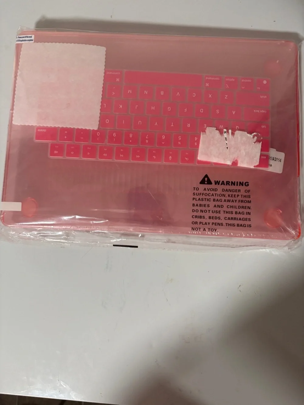 Pink Laptop Protective Case with Keyboard Cover